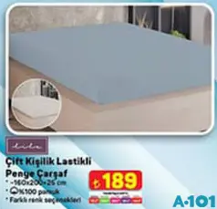 LİLA ÇİFT KİŞİLİK LASTİKLİ PENYE ÇARŞAF